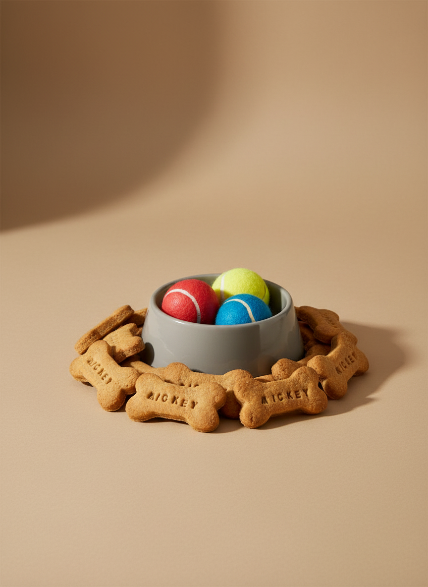 Personalised Dog Bone Cookie